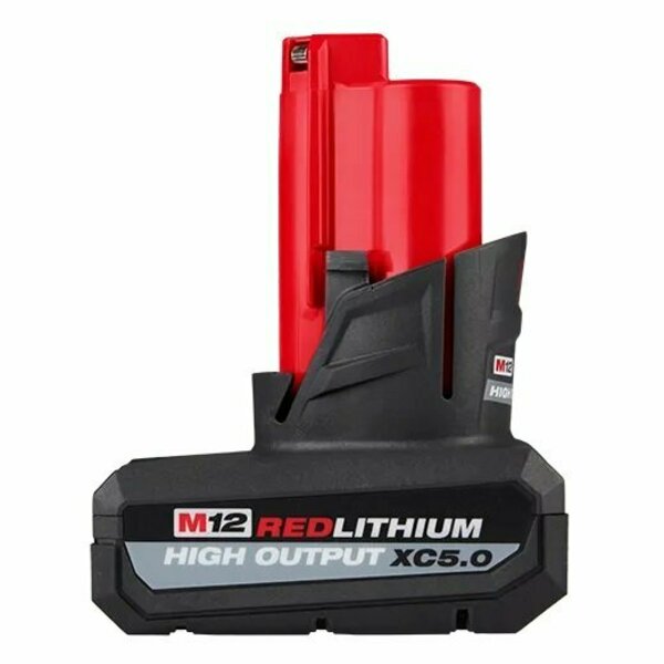 Milwaukee Tool M12 Redlithium 12V High Output Xc5.0 5 Ah Battery ML48-11-2450